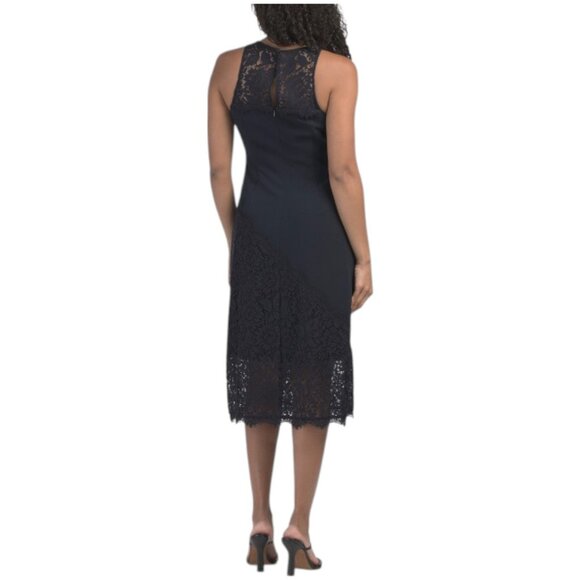 AIDAN MATTOX Sleeveless Lace Cocktail Dress - Twilight - Picture 2 of 2